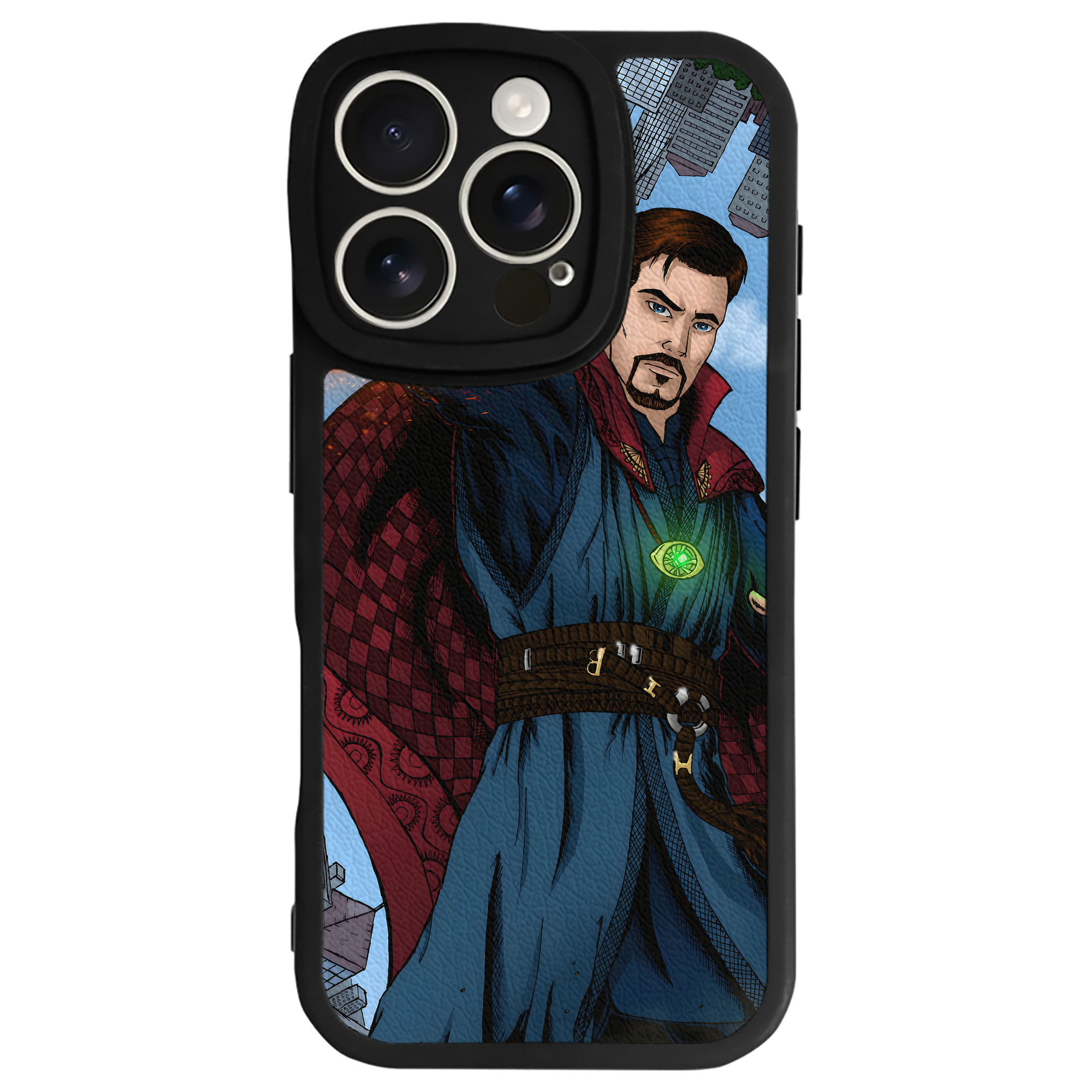 （画像用） アベンジャーズ The Avengers 【iPhone 16シリーズ対応】シリコンスマホケース（レザー調） 材質：シリコン